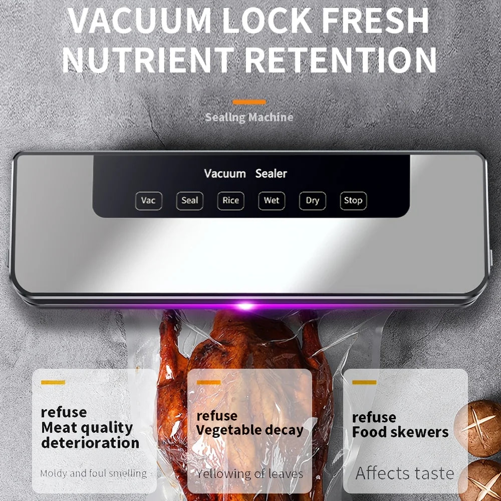 65Kpa Food Vacuum Sealer Machine with 20 Free Bags