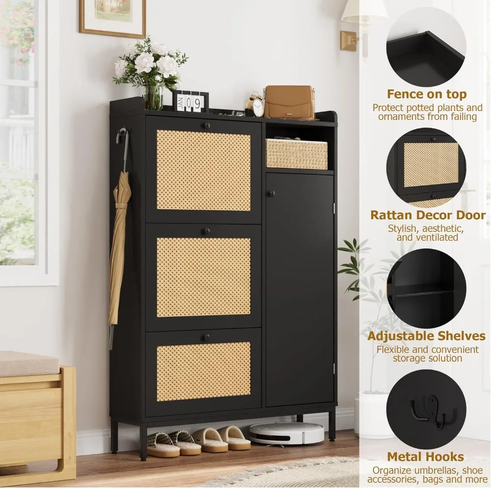 Entryway Shoe Cabinet and Storage, Organizer