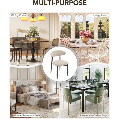 Dining 
Chairs Set of 4, Upholstered Farmhouse, Modern