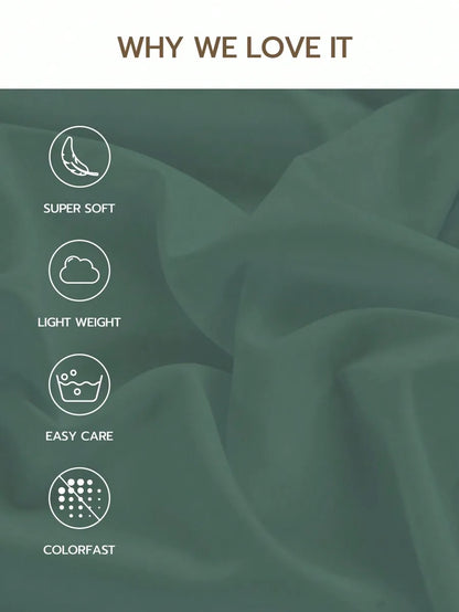 1PC Solid Color Fitted Sheet