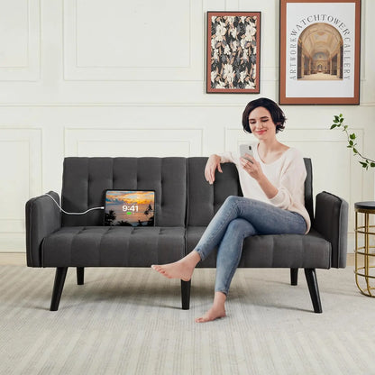 65in Convertible Futon Sofa Bed