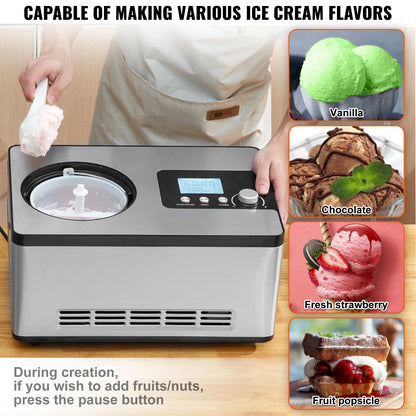 Automatic Ice Cream Maker with Built-in Compressor 2