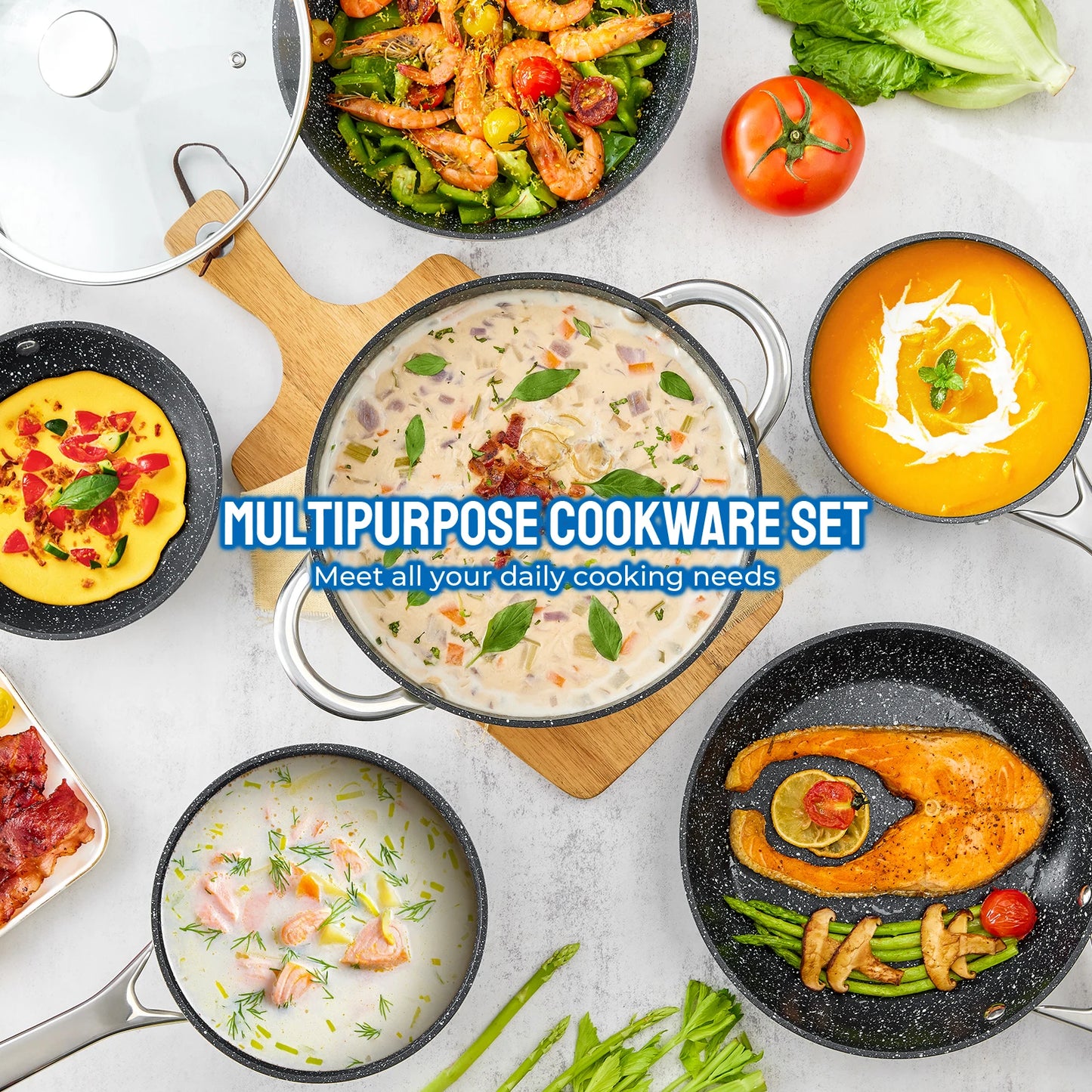 10-Piece Pots and Pans Set