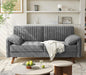 64.5" Loveseat Sofa, Chenille, with Padded Arms