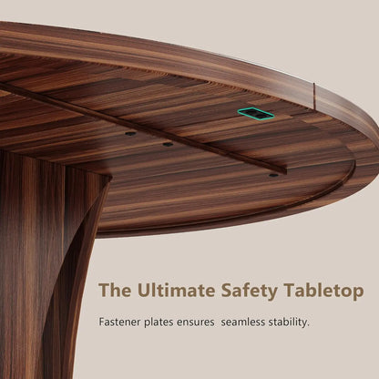 Round Dining Table for 4-6, Kitchen Table