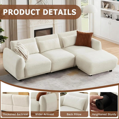 L Shaped Modular Sectional Couch