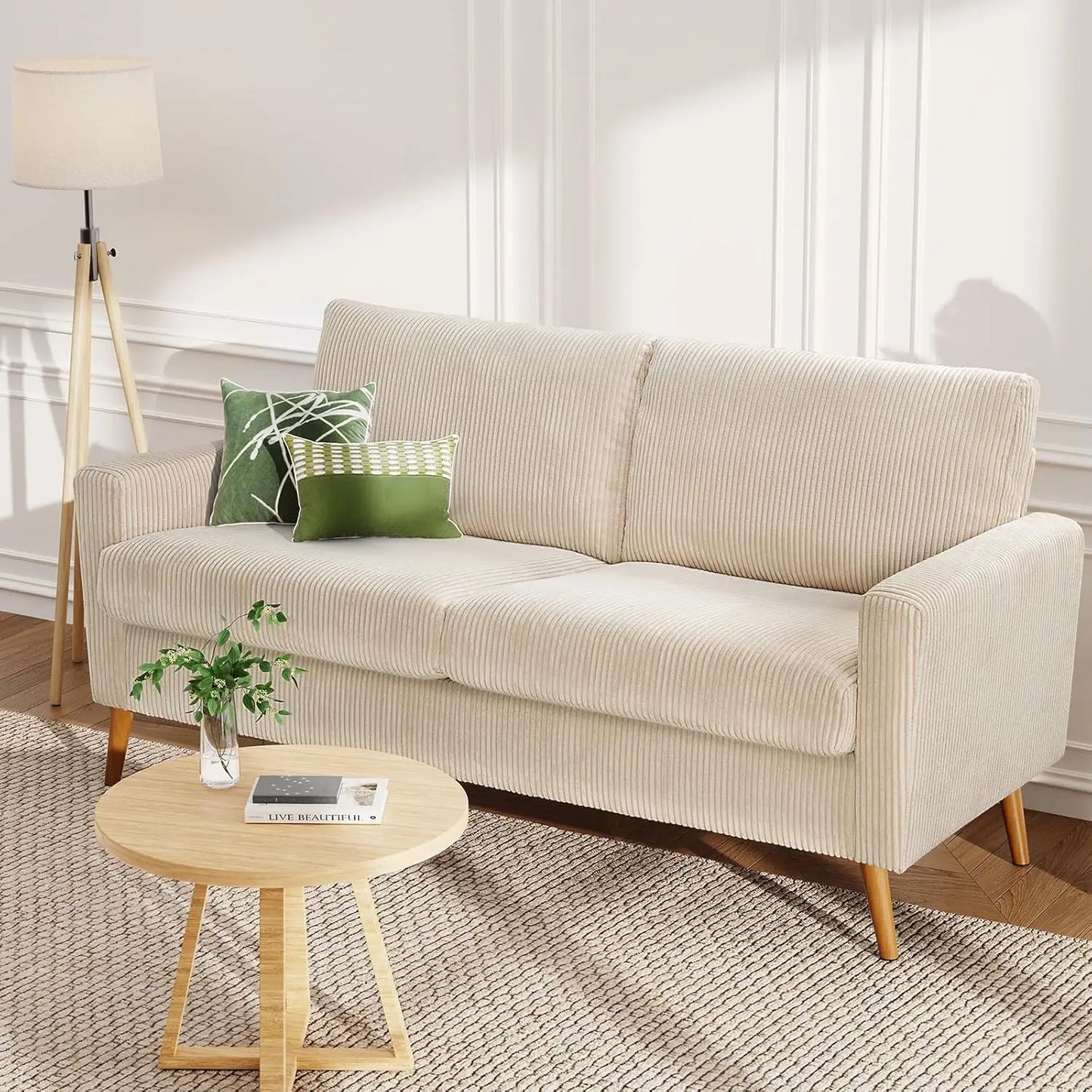 68"  Mid Century Modern Love Seat Couche