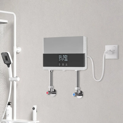110V 4000W Mini Electric Water Heater,Silver/Gold, ABS