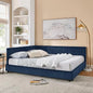 Queen Size Upholstered Corner Daybed, Modern L-Shaped