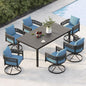 Outdoor Dining Set for 6, 7 PCS Patio Table and Chairs Set