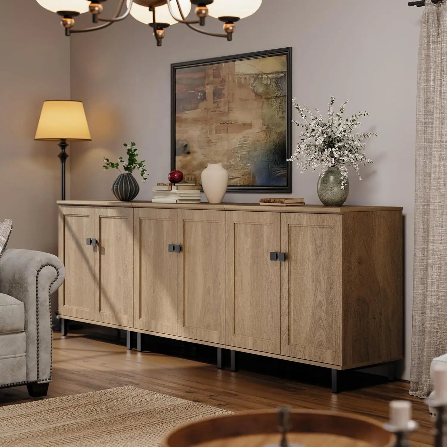 Buffet Sideboard Cabinet Farmhouse Modern