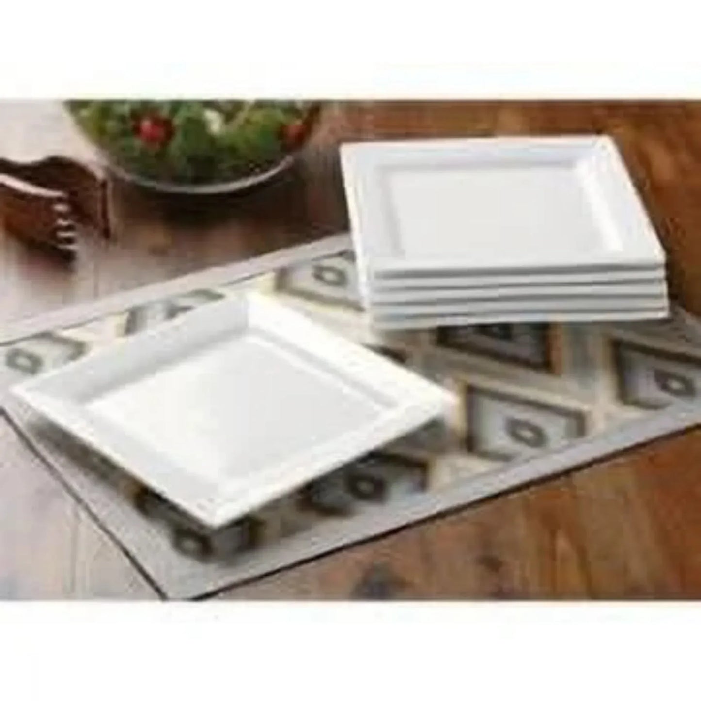 16 Piece Porcelain Dinnerware Set, White