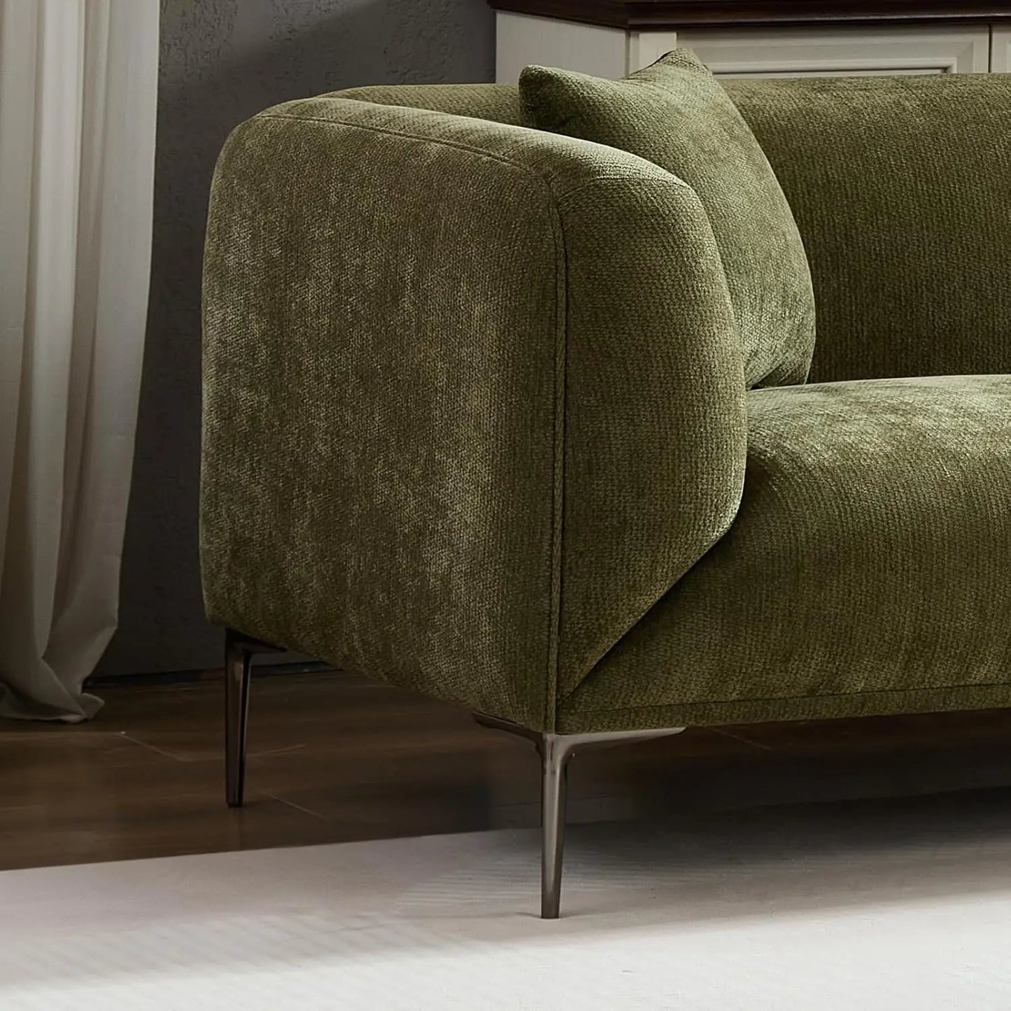 82.7" Modern Couch Upholstered Boucle Sofa