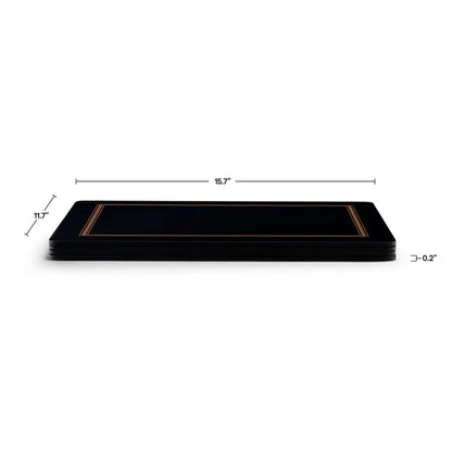 Classic Black Collection Placemats Set of 4