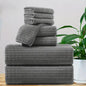 Bath Towel Set 8 Piece Absorbent Quick Dry Towels Daily