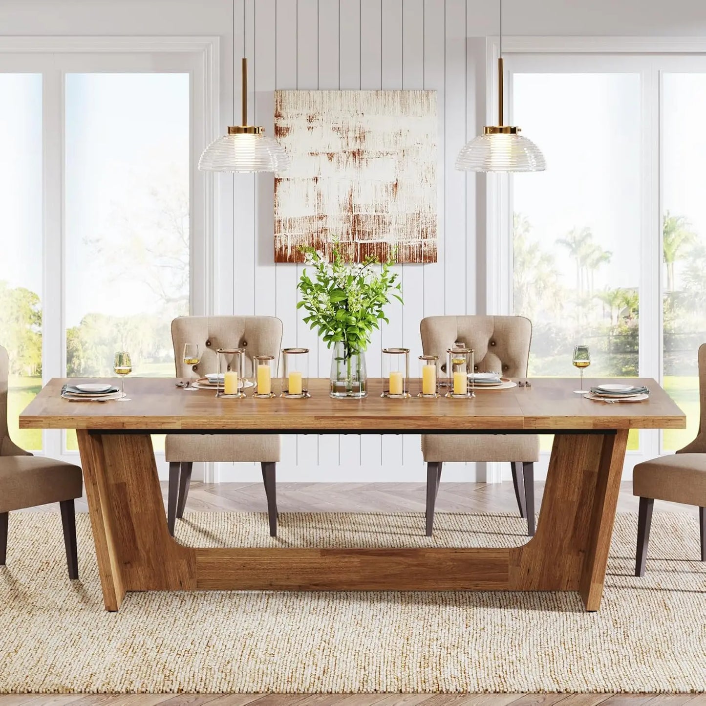 Dining Room Table: Rectangular Farmhouse Kitchen
