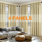 4pcs Light Filtering Curtains - Elegant, Fade-Resistant