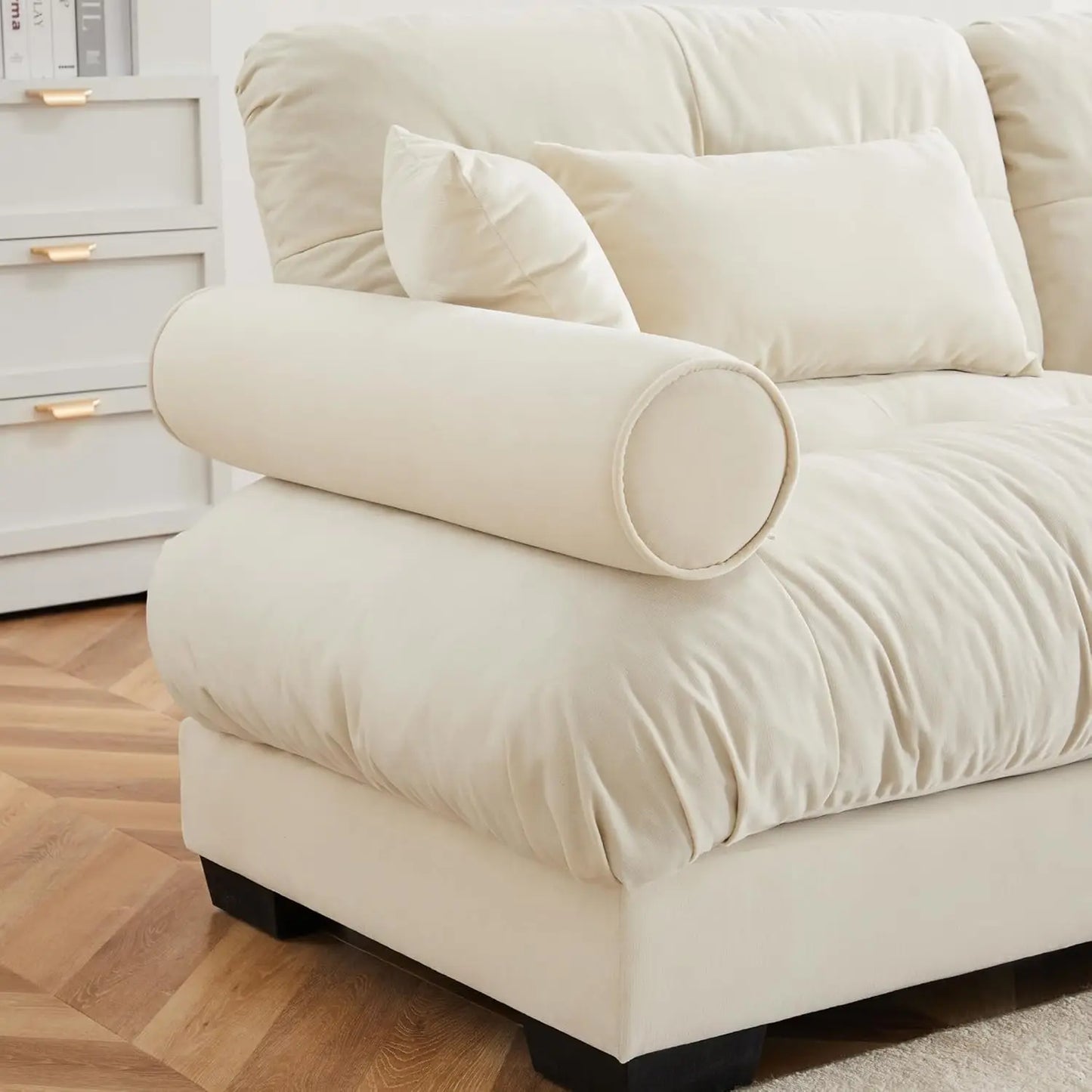 Modern Modular Sectional Sofa, 130"
