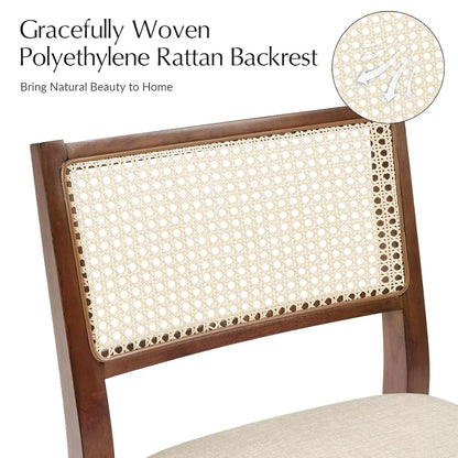 Dining Chairs Set of 2, French Solid Wood