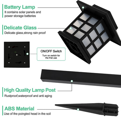 12pack Solar LED Pathway Lights, Outdoor Landscape Lighting