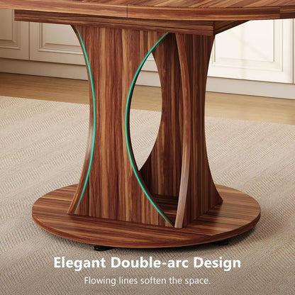 Round Dining Table for 4-6, Kitchen Table
