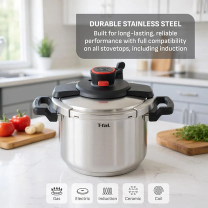 6.3 Quart Stainless Steel Pressure Cooker