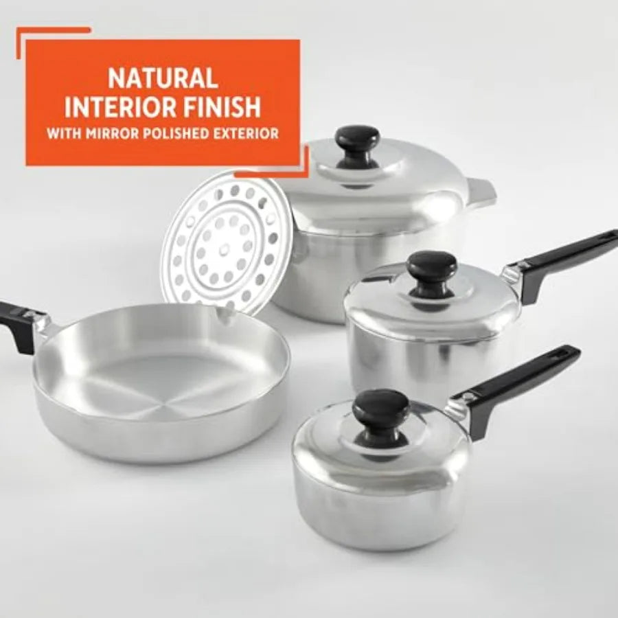 8-Piece Cast Aluminum Cookware Set
