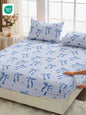 Pink Floral Print Fitted Sheet