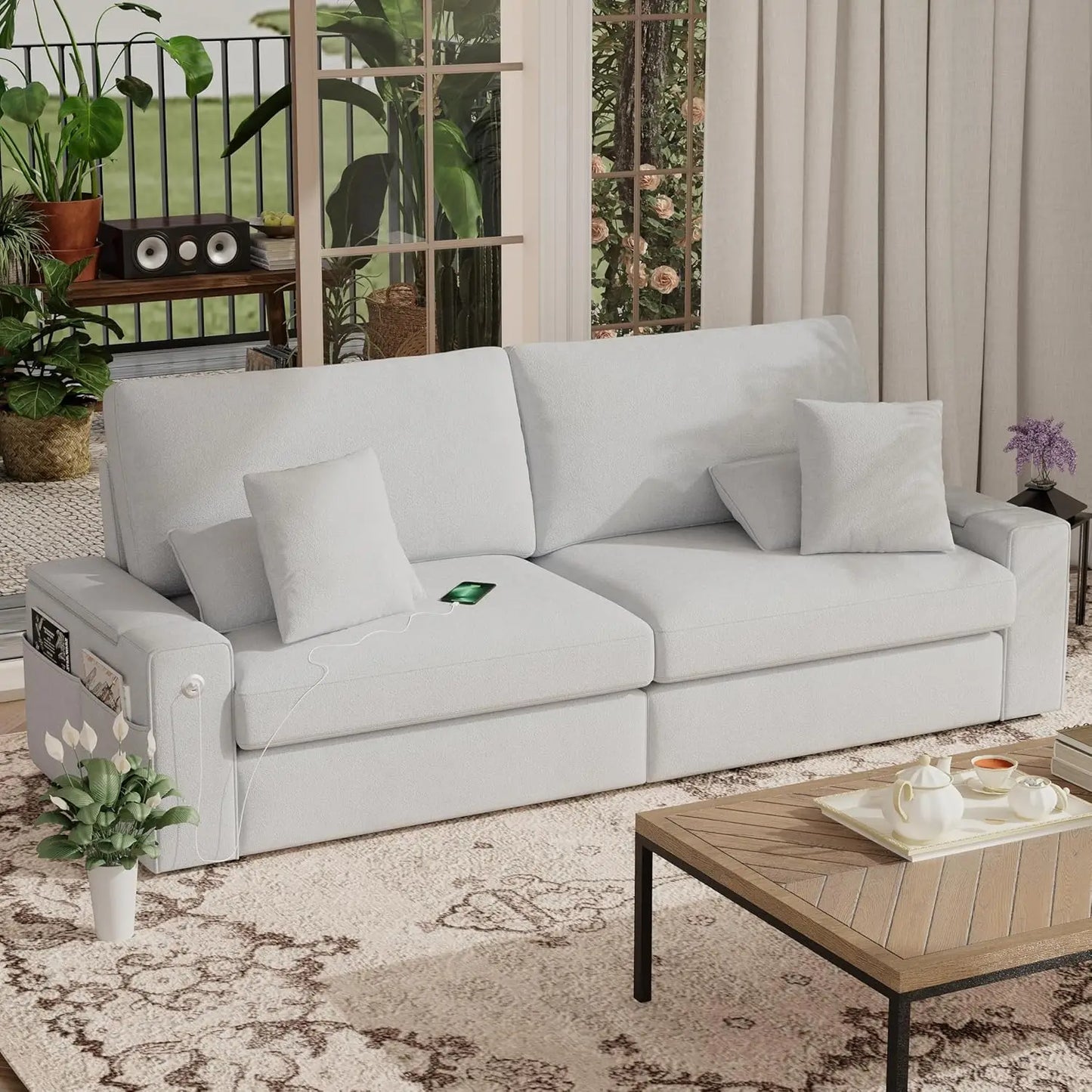 Modern 89 Inch Sofa
