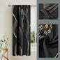 2pcs Luxury Marble Pattern Curtains with Rod Pocket, Blackout Curtains for Living Room, Bedroom, Home Decor, Window Curtains