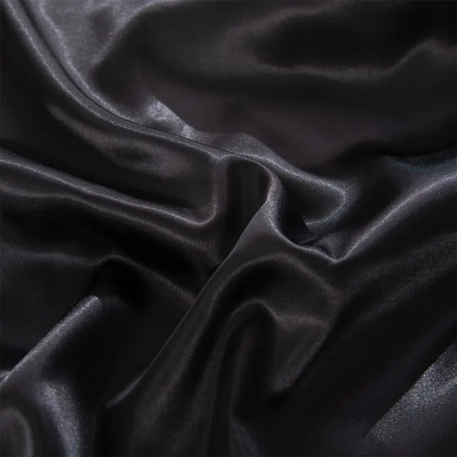 Silky Cooling Solid Fitted Sheet Set
