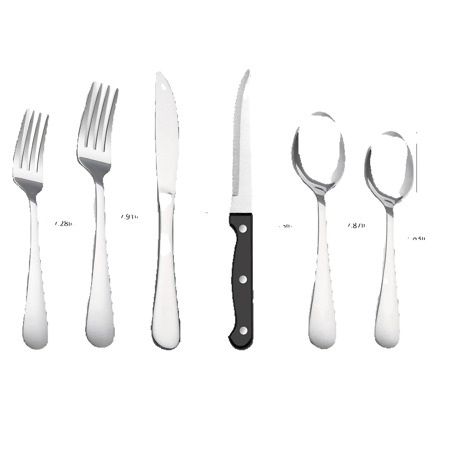 48PCS Flatware Set, High Quality Construction