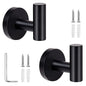 2Pcs Polished Bathroom Towel Hooks Stainless Steel Coat Robe Hook Wall Hanger with Screws Towel Rack Hang Hook for Hotel Kitchen