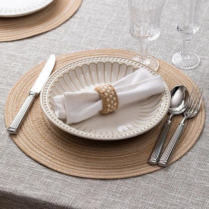 Placemats Set of 12 Woven, Braided Table Mats