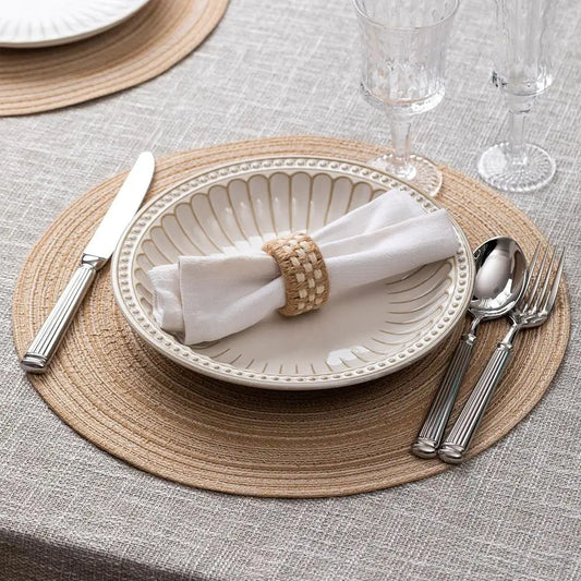 Placemats Set of 12 Woven, Braided Table Mats