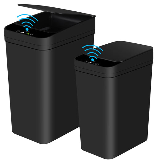 2 Pack 12L & 18L Automatic Trash Can with Lid