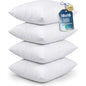 18x18 Throw Pillows Set of 4 White