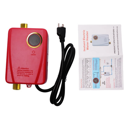 Black/Red 3000W Electric Water Heater 20~50℃