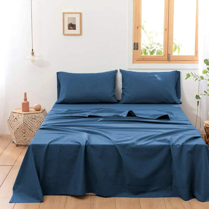 3/4Pcs Solid Color Belgian Linen Cotton