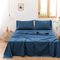 3/4Pcs Solid Color Belgian Linen Cotton