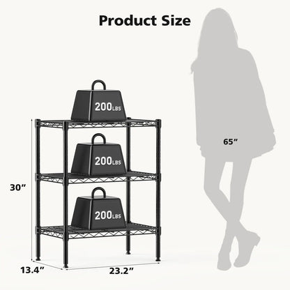3-5 Tier Metal Wire Storage Shelves