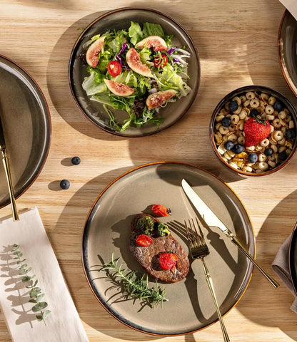 Ceramic Dinnerware Sets for 8,  Scratch Resistant