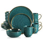 16/32 Piece Green Porcelain Dinnerware Set