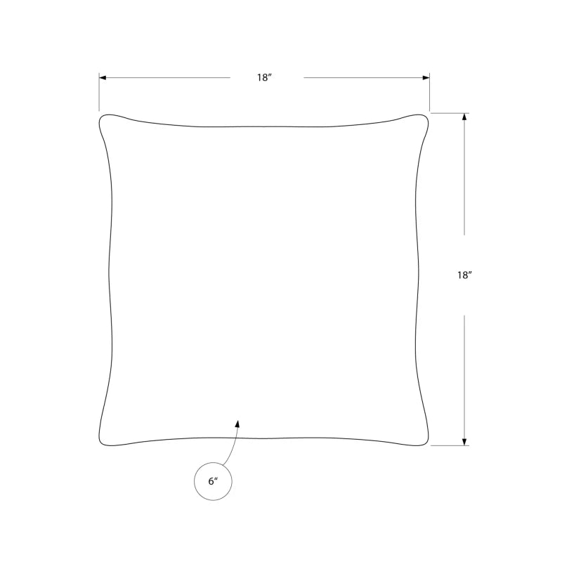 Pillows, 18 X 18 Square, Insert Included, Decorative Throw, Accent,