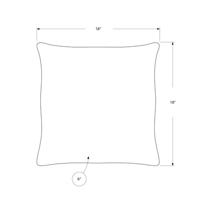 Pillows, 18 X 18 Square, Insert Included, Decorative Throw, Accent,