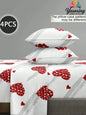 4-Piece Floral Microfiber Bedding Set