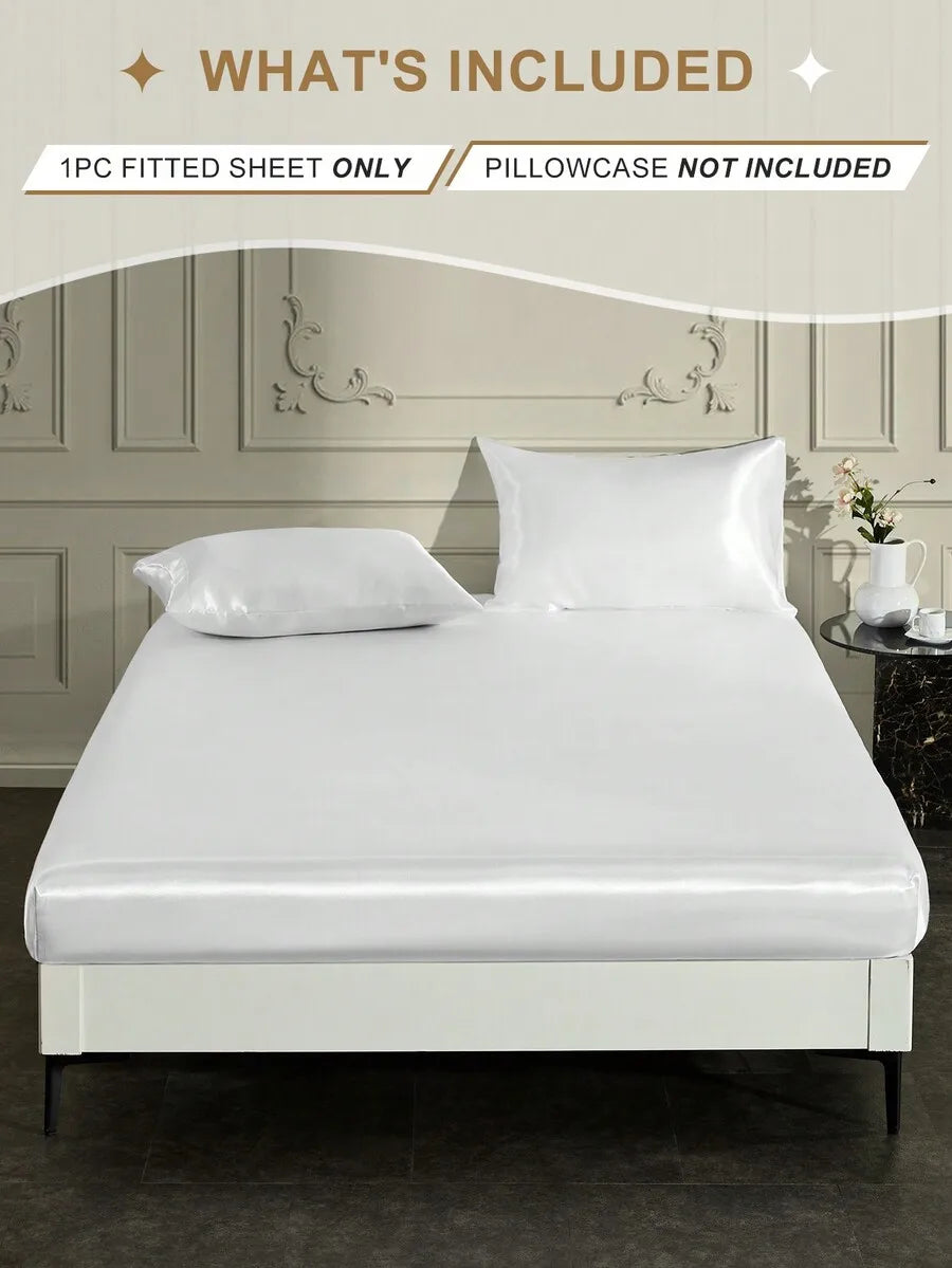 1pc Satin Fitted Sheet