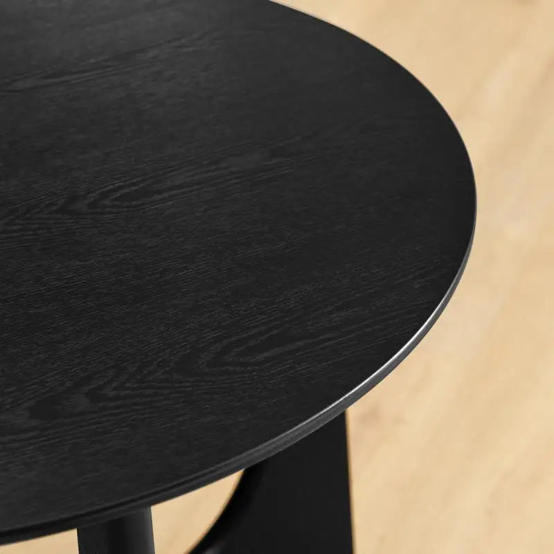 25" Round Wooden End Table, Side Table & Nightstand