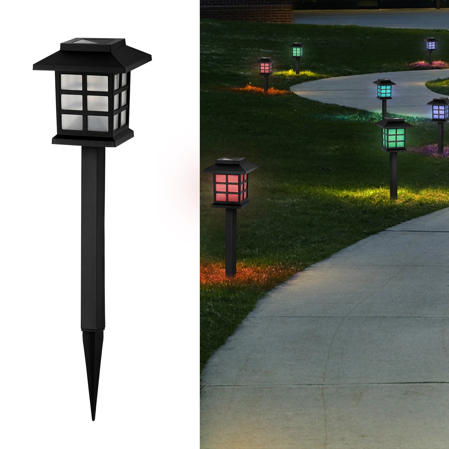 12pack Solar LED Pathway Lights, Outdoor Landscape Lighting