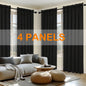 4pcs Light Filtering Curtains - Elegant, Fade-Resistant